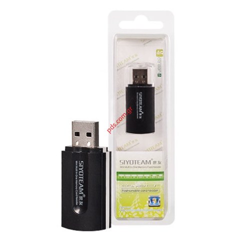 Αναγνώστης καρτών μνήμης SY596 USB 2 (MicroSD, SD, M2, MMC) Blister.