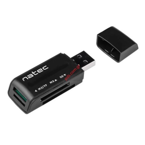 Αναγνώστης καρτών Natec USB Card Reader All-in One Mini 4 Slot Blister
