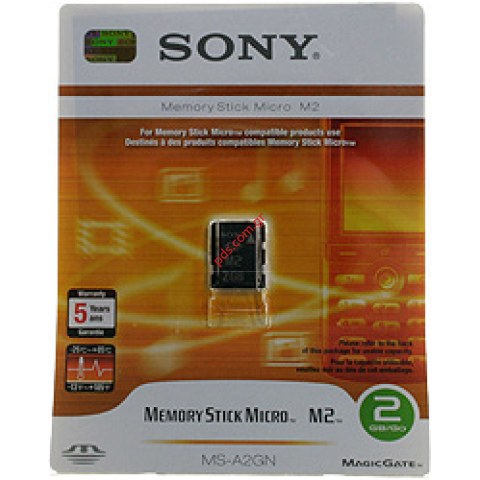 Κάρτα μνήμης M2 Micro 2GB Sony (W/O adapter)