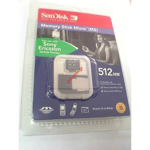 Κάρτα μνήμης M2 Micro 512MB Sandisk Blister