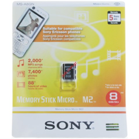 Καρτα μνημης Memory Stick Micro 2 Card 8GB SONY BLISTER (w/o Adapter) ΕΞΑΝΤΛΗΘΗΚΑΝ Καρτα μνημης Memory Stick Micro 2 Card 8GB SONY BLISTER (w/o Adapter) ΕΞΑΝΤΛΗΘΗΚΑΝ