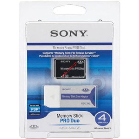 Κάρτα μνήμης Sony MemoryStick ProDuo 4GB Blister Κάρτα μνήμης Sony MemoryStick ProDuo 4GB Blister
