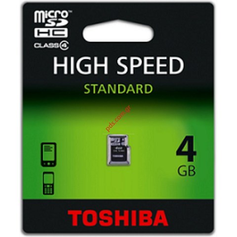 Κάρτα μνήμης Toshiba 4GB Micro SDHC C4 Blister Micro Secure Digital High Capacity (MicroSDHC)