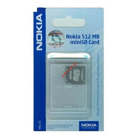 Κάρτα μνήμης secure digital Nokia 512MB (MU-23) Mini SD