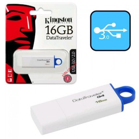 Φορητή μνήμη Kingston 16GB DTG4 USB 3.0 White Blister