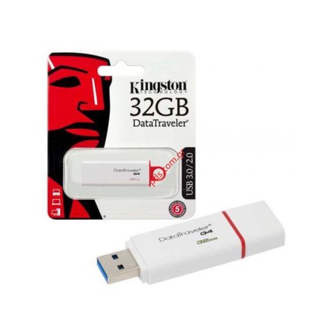 Φορητή μνήμη Kingston 32GB DTG4 USB 3.0 White Blister