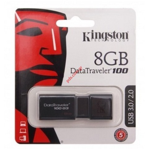 Μνήμη αποθήκευσης Kingston 8GB DT100G3 USB 3.0/2.0 DataTraveler Micro flash stick BLISTER