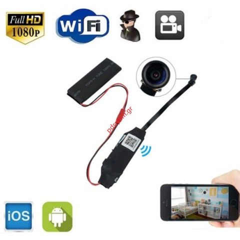 Ασύρματη κάμερα mini WiFi IP CM214A με δυνατότητα καταγραφής σε κάρτα microSD είναι δικτυακή