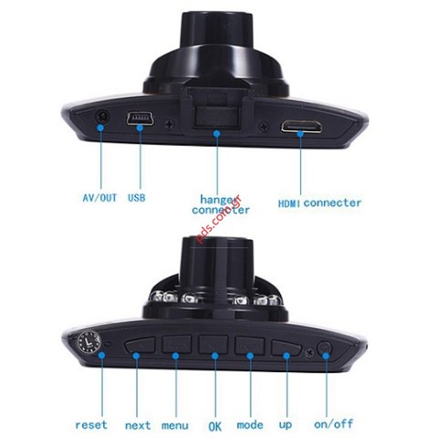 Κάμερα Αυτοκινήτου Καταγραφικό HD DVR DVR30 με LCD 2,7 Ανίχνευση Κίνησης + Νυχτερινή Λήψη Box