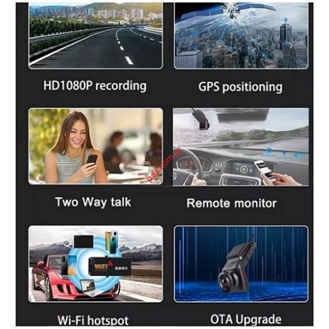 Κάμερα αυτοκινήτου CAM-K18 4G 64GB καταγραφής Dual camera WiFi Cloud Box