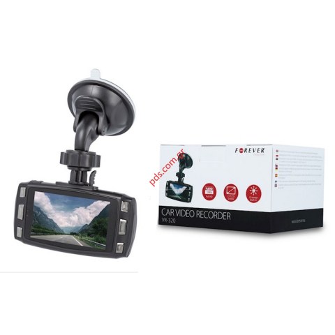 Forever car video recorder VR-320 VR-320 with G-sensor registers the route in full HD, with a wide angle of 140 degrees.