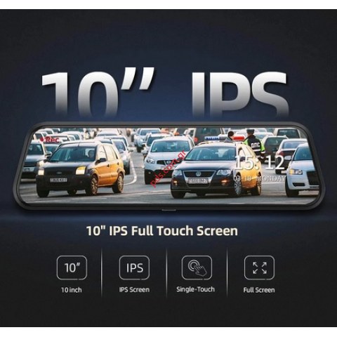 Καθρέφτης αυτοκινήτου VanTop H609 με dash camera touch screen 10 Black (ΕΞΑΝΤΛΗΘΗΚΑΝ)