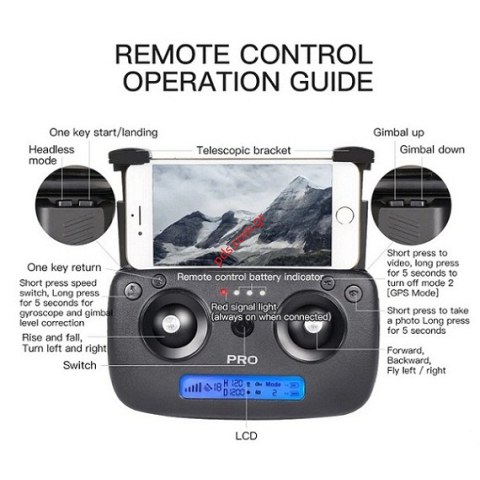 Τετρακόπτερο HORNET 827SW Camera FPV WiFi 5G GPS Tracking Hover function 2x Battery Box