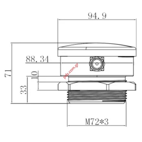 Μετρητής στάθμης υγρών TLC-2326 5V με υπερήχους και εφαρμογή για κινητά ANDROID, IOS 