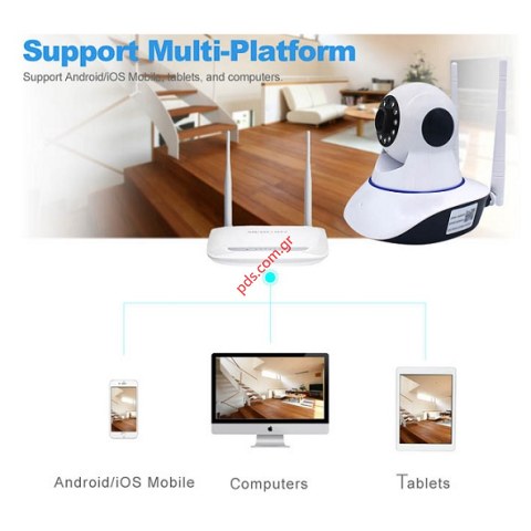 Ασύρματη κάμερα IP WiFi Camera ONVIF-H.264 HD720P 360 Box Ασύρματη κάμερα IP WiFi Camera ONVIF-H.264 HD720P 360 Box