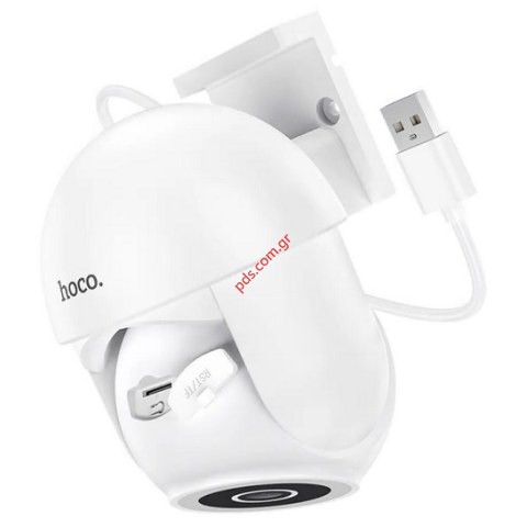 Εξωτερική Wi-Fi Κάμερα Ασφαλείας Hoco D2 FullHD IP65 350 με Έγχρωμη Νυχτερινή Όραση WDR 3D Noise Reduction Box