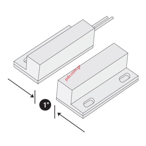 Μαγνητική επαφή ML-2017WH White σε λευκό χρώμα Μαγνητική επαφή ML-2017WH White σε λευκό χρώμα