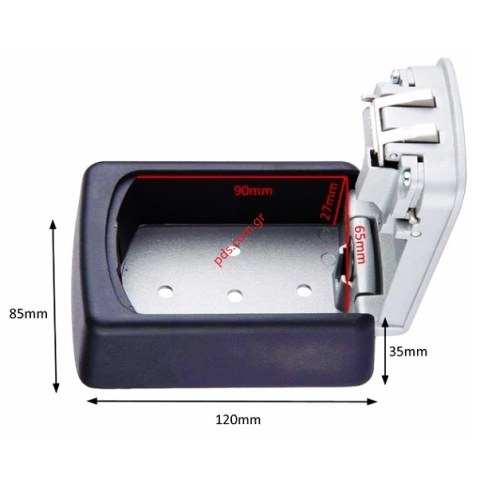 Κλειδοθήκη C-TECH B106 επαναπρογραμματιζόμενη με συνδυασμό 4 ψηφίων Box