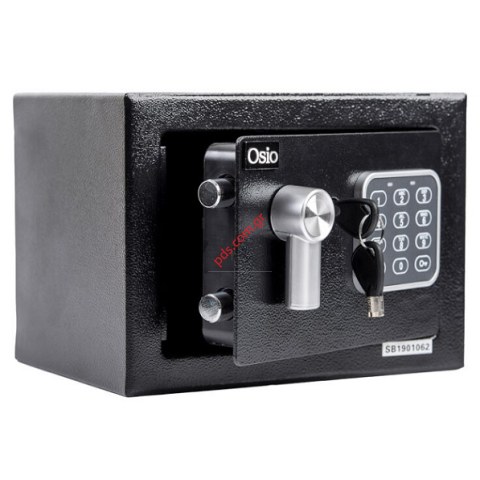 Μεταλλικό χρηματοκιβώτιο ασφαλείας Osio OSB-1723BL (23X17X17CM) Black 
