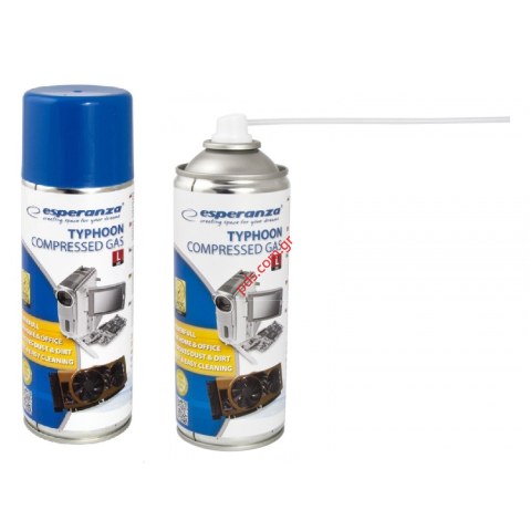 Σπρέι πεπιεσμένου αέρα ES103 400ml Compressed Air Duster Esperanza σε υγρή μορφή για κινητά και πλακέτες, πληκτρολόγια κτλπ