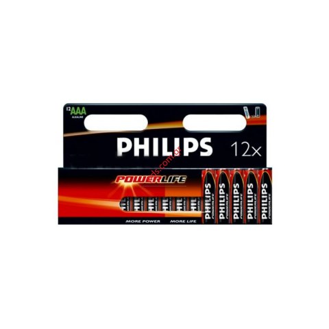 Αλκαλικές Μπαταρίες Philips - 12 x AAA 1,5V (POWER PACK 12 PCS) Blister