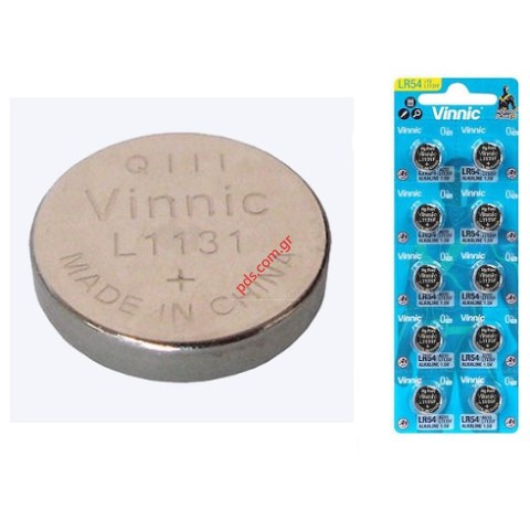 Αλκαλική Μπαταρία VINNIC L1131 (LR54) 1.5V Blister