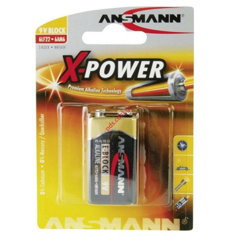 Μπαταρία Αλκαλική Ansmann Alkaline size 9V LR22 (6LR61) Τεμ. 1 Blister