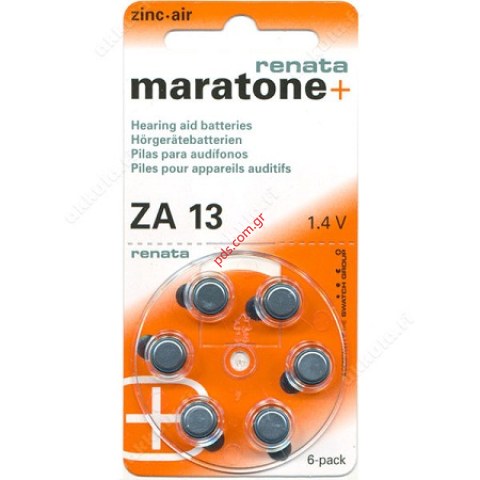 Button cell Zinc air Renata ZA13 310 mAh 1.4 V 6 pc(s)