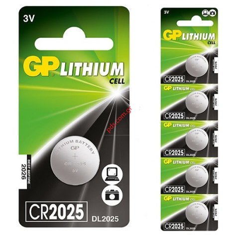 Μπαταρία λιθίου GP CR2025 3V Lithium Blister 1 pcs.