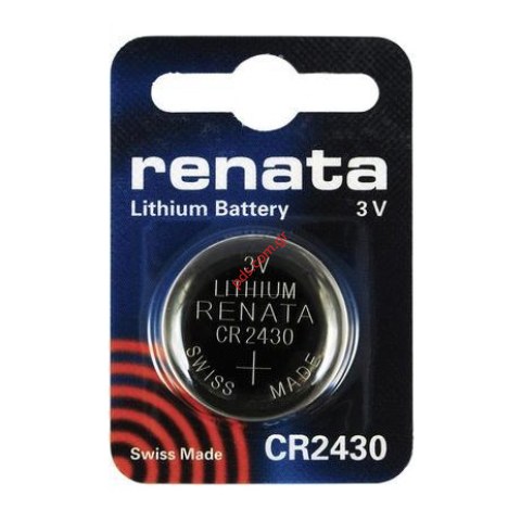 Battery Renata Button cell CR 2430 Lithium 285 mAh 3 V 1 pc(s)