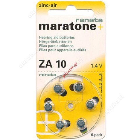 Battery hearing Aid Renata ZA-10 Lithium Coin Battery 1.4V