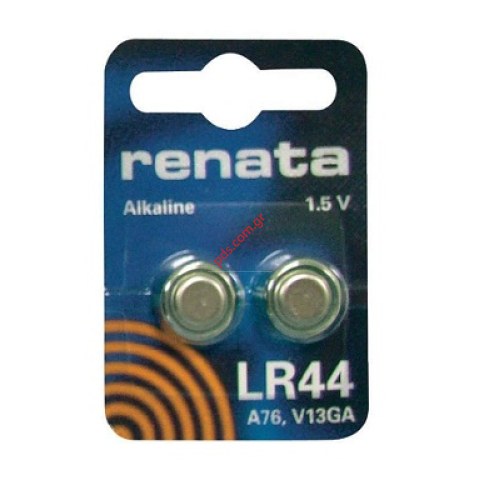 Battery Renata LR44 (A76 AG13) Set 2 pcs in blister