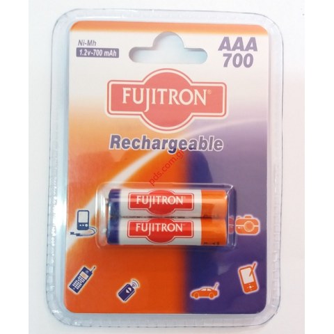 Rechargable battery Fujitron AAA Nimh 700mah China (1 PCS) BLISTER 2 PCS Rechargable battery Fujitron AAA Nimh 700mah China (1 PCS) BLISTER 2 PCS