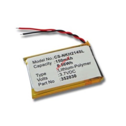 Battery for Bluetooth Nokia BH-214 Li-Polymer 150mah Battery for Bluetooth Nokia BH-214 Li-Polymer 150mah