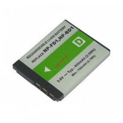 Μπαταρία φωτογραφικής μηχανής Sony NP-BD1 Lion 680mah BULK
