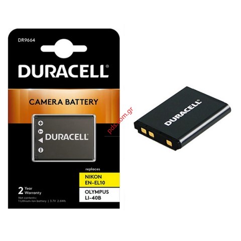 Μπαταρία Κάμερας Duracell DR9664 για Olympus LI-40B & Nikon EN-EL10 3.7V Lion 700mAh Blister