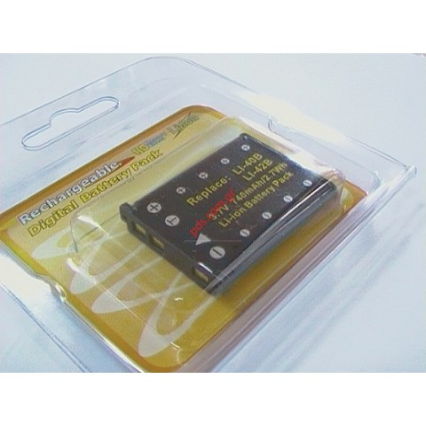 Συμβατή μπαταρία Fujicell OLYMPUS D-LI6 code LI-42B Lion 740mah επαναφορτιζόμενη για φωτογραφική μηχανή Blister