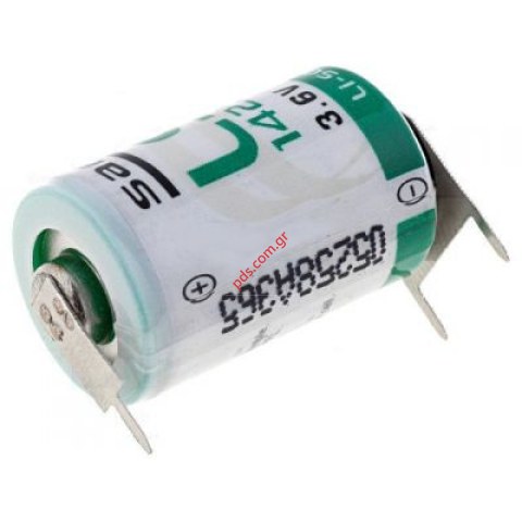 Μπαταρία Λιθίου SAFT LS14250PFR 1/2AA 3.6V 1200mAh με ακροδέκτες