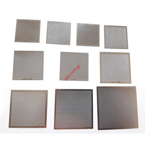 Universal Direct Heating BGA Reballing Stencils 0.25 until 0.76mm