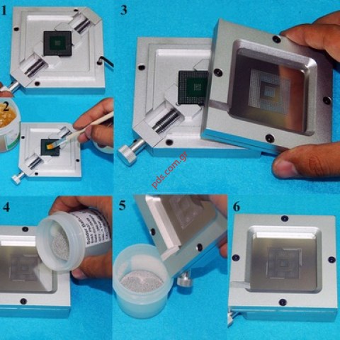 Σετ για BGA Reballing Rework Net Universal Stencils 27 pcs (ΕΞΑΝΤΛΗΘΗΚΑΝ)