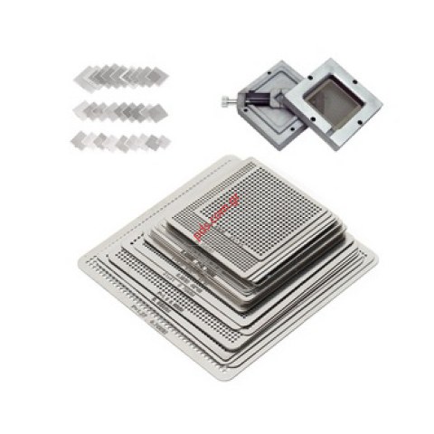 Set kit Directly Heat BGA Reball Reballing Rework Net Universal Stencils 27 pcs