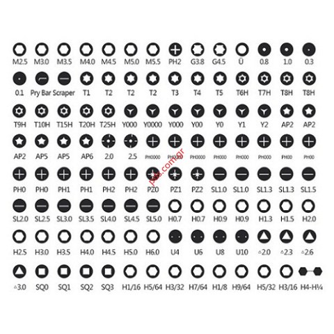 Screwdriver set BST-117 120 pcs with tools