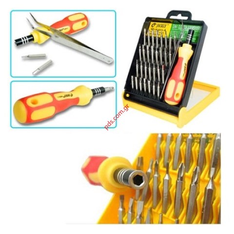 Σετ με 1 βάση κατσαβίδη BEST JK 6032-A και 32 διαφορετικές μύτες 