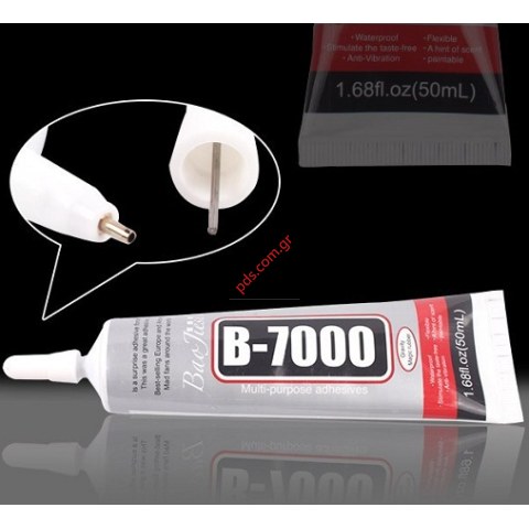 Ειδική κόλλα για τα τζάμια Glue Sunshine B-7000 (50ml) Διάφανη NO UV Rays Transparent χωρίς στέγνωμα με υπεριώδη ακτινοβολία