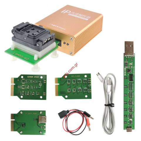 Πρόγραμμα IP-Box2 is a high speed programmer for repairing / programming / reading / upgrading iPhone and iPad IC Chips.