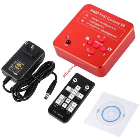 Microscope camera 40MP HDMI USB 2.0 Red Recorder & photo function