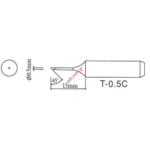 Μύτη για AOYUE 936A/937 0,05mm BEVEL TYPE CHINA