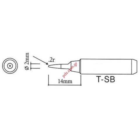Μύτη για AOYUE 936A/937 0,2mm CONICAL TYPE