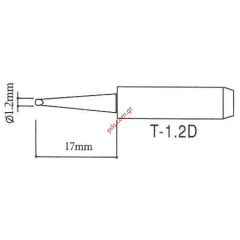 Μύτη για AOYUE 936A/937 1,2mm CHISEL TYPE (HAKKO JAPAN)