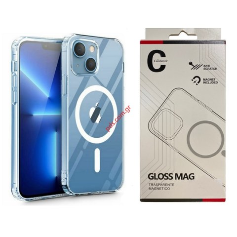 Διάφανη θήκη iphone 11 TPU Magnet Gloss Mag TRN Clear μαγνητική συμβατή με Magsafe box Διάφανη θήκη iphone 11 TPU Magnet Gloss Mag TRN Clear μαγνητική συμβατή με Magsafe box
